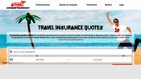 What Comparetravelinsurance.com.au website looked like in 2020 (4 years ago)