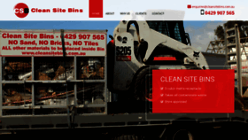 What Cleansitebins.com.au website looked like in 2020 (4 years ago)