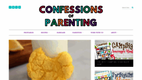 What Confessionsofparenting.com website looked like in 2020 (4 years ago)