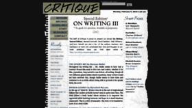 What Critique-magazine.com website looked like in 2020 (3 years ago)