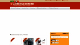 What Condesa.com.mx website looked like in 2020 (3 years ago)