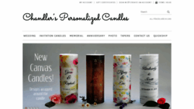 What Chandlerscandle.com website looked like in 2020 (5 years ago)
