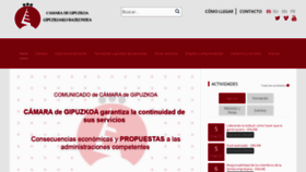 What Camaragipuzkoa.com website looked like in 2020 (4 years ago)