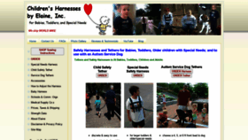 What Childharness.ca website looked like in 2020 (3 years ago)