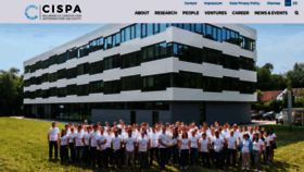 What Cispa.saarland website looked like in 2020 (4 years ago)