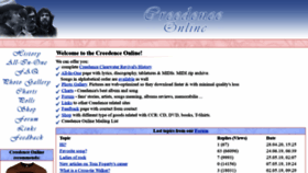 What Creedence-online.net website looked like in 2020 (3 years ago)