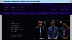 What Cwsl.edu website looked like in 2020 (3 years ago)