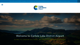 What Carlisleairport.co.uk website looked like in 2020 (4 years ago)