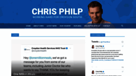 What Chrisphilp.com website looked like in 2020 (4 years ago)