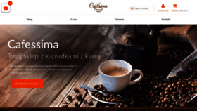 What Cafessima.pl website looked like in 2020 (4 years ago)