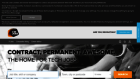 What Cwjobs.co.uk website looked like in 2020 (4 years ago)