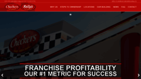What Checkersfranchising.com website looked like in 2020 (3 years ago)