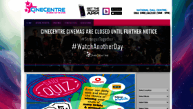 What Cinecentre.co.za website looked like in 2020 (3 years ago)