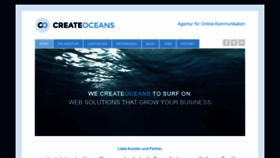 What Createoceans.com website looked like in 2020 (4 years ago)
