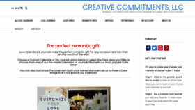 What Creativecommitments.com website looked like in 2020 (5 years ago)