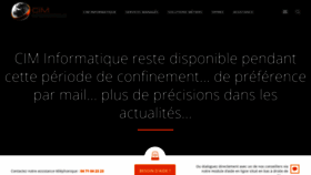 What Cim-informatique.com website looked like in 2020 (5 years ago)