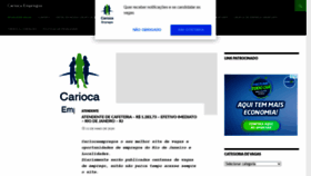 What Cariocaempregos.com.br website looked like in 2020 (3 years ago)