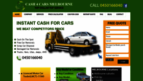What Cash4carsmelbourne.com.au website looked like in 2020 (4 years ago)
