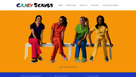 What Crazyscrubs.com website looked like in 2020 (4 years ago)