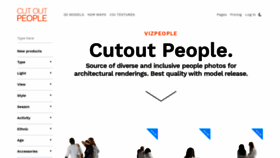 What Cutoutpeople.com website looked like in 2020 (3 years ago)