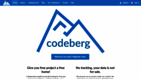 What Codeberg.org website looked like in 2020 (6 years ago)