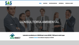 What Consultoriasas.com website looked like in 2020 (3 years ago)