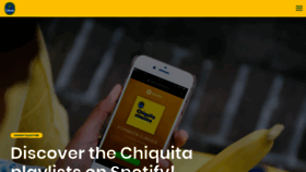 What Chiquita.se website looked like in 2020 (3 years ago)