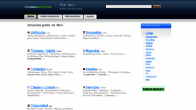 What Ciudadanuncios.pe website looked like in 2020 (4 years ago)