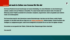 What Coma.de website looked like in 2020 (3 years ago)