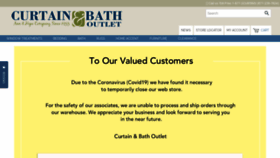 What Curtainandbathoutlet.com website looked like in 2020 (3 years ago)