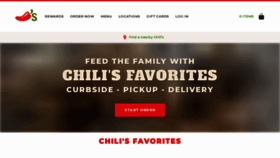 What Chilis.com website looked like in 2020 (3 years ago)