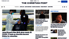 What Christianpost.com website looked like in 2020 (3 years ago)