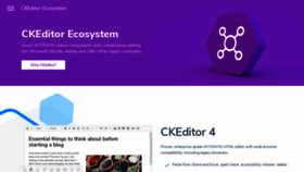 What Ckeditor.com website looked like in 2020 (3 years ago)