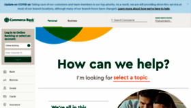 What Commercebank.com website looked like in 2020 (3 years ago)