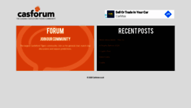 What Casforum.co.uk website looked like in 2020 (3 years ago)