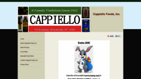 What Cappiellofoods.com website looked like in 2020 (4 years ago)