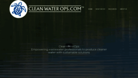 What Cleanwaterops.com website looked like in 2020 (4 years ago)