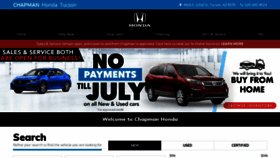 What Chapmanhonda.com website looked like in 2020 (3 years ago)