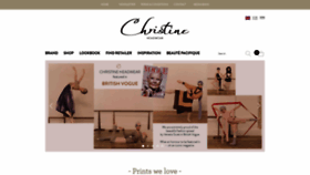 What Christineheadwear.com website looked like in 2020 (3 years ago)