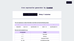What Crontab.cronhub.io website looked like in 2020 (5 years ago)