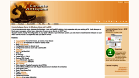 What Caronteantispam.com website looked like in 2020 (3 years ago)