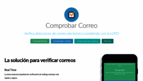 What Comprobarcorreo.es website looked like in 2020 (4 years ago)