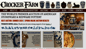 What Crockerfarm.com website looked like in 2020 (4 years ago)
