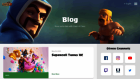 What Clashofclans.com website looked like in 2020 (3 years ago)