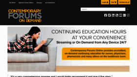 What Contemporaryforumsonline.com website looked like in 2020 (3 years ago)