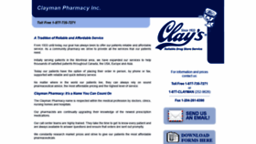 What Claymanpharmacy.com website looked like in 2020 (4 years ago)
