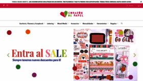 What Corazondepapel.cl website looked like in 2020 (4 years ago)