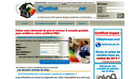What Certificat-energetique.net website looked like in 2020 (4 years ago)