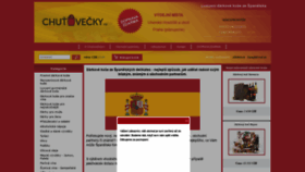 What Chutovecky.cz website looked like in 2020 (3 years ago)