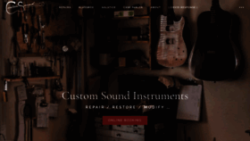 What Customsoundinstruments.com website looked like in 2020 (4 years ago)